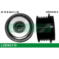 Обгонная муфта генератора LUCAS ENGINE DRIVE LOPA0110 0 121 615 106 0 121 615 006 Ford Galaxy 2 (CA1, WM) Минивэн 2.0 Flexifuel 145 л.с. 2006 – 2015