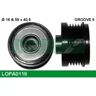 Обгонная муфта генератора LUCAS ENGINE DRIVE 0 124 425 012 Renault Modus (FJP0) 1 Хэтчбек 1.5 dCi (JP0G. JP0H) 106 л.с. 2005 – 2024 LOPA0118 0 124 425 013