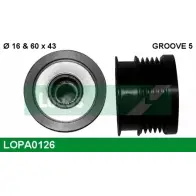 Обгонная муфта генератора LUCAS ENGINE DRIVE 0 124 425 041 2933768 LOPA0126 0 124 425 112