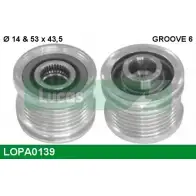 Обгонная муфта генератора LUCAS ENGINE DRIVE 104210-3761 104210-376 0 LOPA0139 Ford Focus 2 Седан 2.0 Ghia 141 л.с. 2005 – 2012