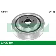 Шкив коленвала LUCAS ENGINE DRIVE LPD0104 Fiat Ducato (244) 2 Автобус 2.3 JTD 110 л.с. 2002 – 2025 CE453R UF1 W8BD
