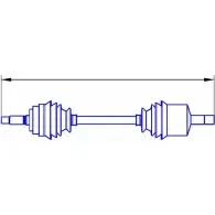 Приводной вал SERCORE Nissan Primera (P11) 2 Хэтчбек 1.6 16V 106 л.с. 2000 – 2002 12 14308A 12068A VM5GE