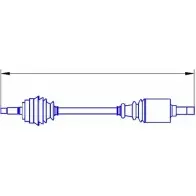 Приводной вал SERCORE 9V8IF 12314 2947437 1210 414