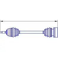 Приводной вал SERCORE 12331R 2947449 121 0841R QYTWZ