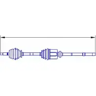 Приводной вал SERCORE 121 2075 Citroen C5 1 (DC, PF3) Хэтчбек 2.0 HDi 107 л.с. 2001 – 2004 12475 T5IM2Z