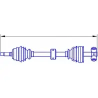 Приводной вал SERCORE 12521 1 212411 FHCDTJ2 Fiat Brava (182) 1 Хэтчбек 1.2 16V 80 82 л.с. 1998 – 2002