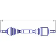 Приводной вал SERCORE JKCQZEI Ford Fiesta 4 (DX, JA, JB) Хэтчбек 1.2 5 i 16V 75 л.с. 1995 – 2002 121 2807 12557