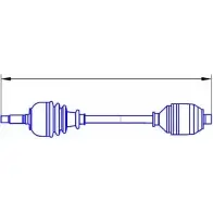 Приводной вал SERCORE 12592A XMLZ4R3 121 2842A Ford Mondeo 1 (FD, GBP) Хэтчбек 1.8 i 16V 4x4 115 л.с. 1993 – 1996