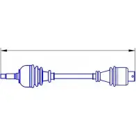 Приводной вал SERCORE 12761 GCSL74V 12160 11 2947964