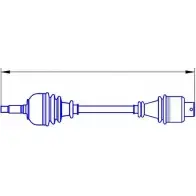 Приводной вал SERCORE S37ZXVT 121 6040 2947995 12790