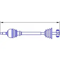 Приводной вал SERCORE GDWMI09 Renault Clio (BB, CB) 2 Хэтчбек 3.0 V6 Sport (CB1A) 226 л.с. 2000 – 2002 12825B 121 6075B