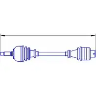 Приводной вал SERCORE Renault Clio (BB, CB) 2 Хэтчбек 3.0 V6 Sport (CB1A) 226 л.с. 2000 – 2002 1216 077B HRT85Y 12827B