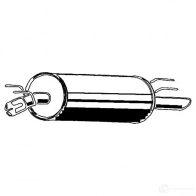 Задний глушитель ASMET Opel Omega (B) 2 Седан 2.5 TD (F69) 130 л.с. 1994 – 2003 05135 H 7OC8