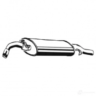 Задний глушитель ASMET S23R5 J 03008 2936400