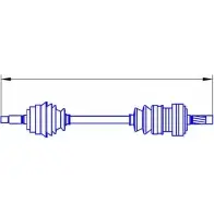 Приводной вал SERCORE LK6P3UK 2951009 22656 12 15206