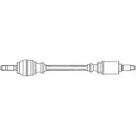 Приводной вал SERCORE 7KMNK Peugeot 207 1 (WK, WC, PF1) 2006 – 2014 1215 230 22680