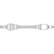 Приводной вал SERCORE Peugeot 207 1 (WA, WC, PF1) Хэтчбек 9141MXG 1 215231 22681