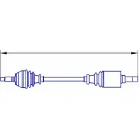 Приводной вал SERCORE 22737 2951079 Y4MMU 121 5637