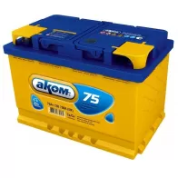 Аккумулятор 6ст-75 75 ач прямая 700 а 12 в 278x175x190 AKOM 4607034730757 1437033764 9NX AU