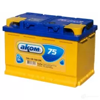 Аккумулятор 75 ач прямая 750 а 12 в Кальциевый [CA/CA] аком 277x175x190 AKOM 1437033766 W2 9HJZX 4607034730055