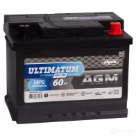 Аккумулятор 60 ач обратная 680 а 12 в agm ultimatum agm 242x175x190 AKOM MU Z1L 1439694122 4607034731465