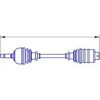Приводной вал SERCORE 2951151 1216 086A 22836A VJN2CQ