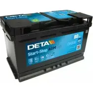 Аккумулятор DETA 3661024025720 DK800 4 3GK8S Bmw 2 (F22) 1 Купе 2.0 220 d 190 л.с. 2014 – наст. время