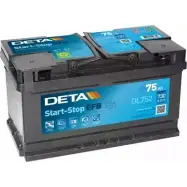 Аккумулятор DETA 110E FB 575500073 DL752 Ford Galaxy 3 (CDR, CK) Минивэн 2.0 TDCi 180 л.с. 2015 – 2018