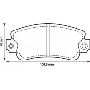 Тормозные колодки, дисковые, комплект STOP 2975176 3I8YH6 L1WD KMR 571464S