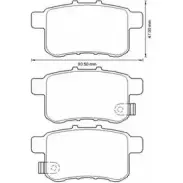 Тормозные колодки, дисковые, комплект STOP JHYV1Z 5726 26 2975465 572626S