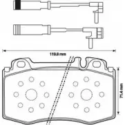 Тормозные колодки, дисковые, комплект STOP VORMN 3AFTD 1 2975565 573152S
