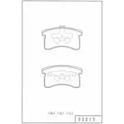 Тормозные колодки, дисковые, комплект NPS RYY9Z 8L 8PFST D360U15 2976955