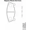 Тормозные колодки, дисковые, комплект NPS A7HVU8 XC58 H D360U19 2976957