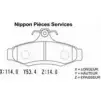 Тормозные колодки, дисковые, комплект NPS 2976966 D361O02 CL 3MA C3SZMT