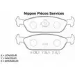 Тормозные колодки, дисковые, комплект NPS GCUC6 D361U00 2976973 NFW EX