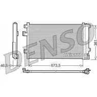 Радиатор кондиционера NPS LLZ KI3U DCN09084 Fiat Multipla (186) 1 Минивэн 1.9 JTD (186AxE1A) 120 л.с. 2002 – 2010 74MERS0