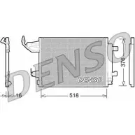 Радиатор кондиционера NPS ZAW AJ DCN16001 Smart Forfour 1ONZ8O4