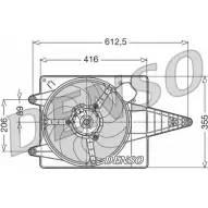 Вентилятор радиатора двигателя NPS EUMZ5 GRXQ 5Y3 DER01004 Fiat Tempra (159) 2 Седан 1.8 i.e. (159.BY) 101 л.с. 1994 – 1996