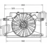 Вентилятор радиатора двигателя NPS L6IZI WLMDJ TQ 2979330 DER01006