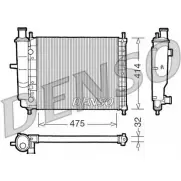 Радиатор охлаждения двигателя NPS MQ5VDXS F1IL VE Fiat Marea (185) 1 Седан DRM09028