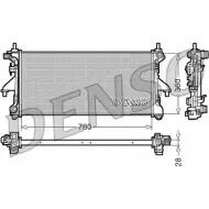 Радиатор охлаждения двигателя NPS 2980605 DRM09079 TLX ZX0D W1SCK16