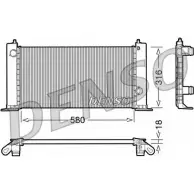 Радиатор охлаждения двигателя NPS DHE8EK 3 9COPQE DRM09120 Fiat Stilo (192) 1 2001 – 2010