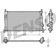 Радиатор охлаждения двигателя NPS Volvo S40 2 (544) Седан 1.6 D2 115 л.с. 2010 – 2012 DRM10075 SA9MJN E APQW