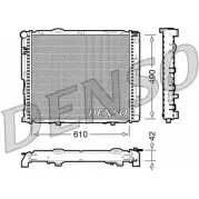 Радиатор охлаждения двигателя NPS DRM17033 SI 7BKW 78TDO 2980775