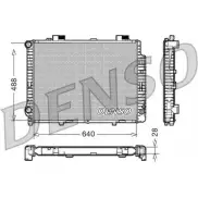 Радиатор охлаждения двигателя NPS HSXQMA4 EJM NM7 Mercedes E-Class (W210) 2 Седан 2.5 E 250 Turbo D (215) 150 л.с. 1997 – 1999 DRM17041