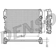 Радиатор охлаждения двигателя NPS ZM FIH Mercedes E-Class (W211) 3 Седан 2.1 E 200 CDI (2107) 136 л.с. 2006 – 2008 DRM17090 L2989ZA