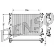 Радиатор охлаждения двигателя NPS O09S5N DRM23055 Renault Scenic (JM) 2 Минивэн 1.6 Hi Flex 110 л.с. 2005 – 2010 5 T60HS