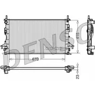 Радиатор охлаждения двигателя NPS EO3 2OBH DRM23083 Renault Laguna (KG) 2 Универсал 1.9 dCI (KG0E) 105 л.с. 2001 – 2005 37MGPFI