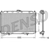 Радиатор охлаждения двигателя NPS 2981129 100N X69 GS50L3 DRM46012