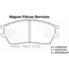 Тормозные колодки, дисковые, комплект NPS 2 UYBJ I93EM2 2984192 H360A21